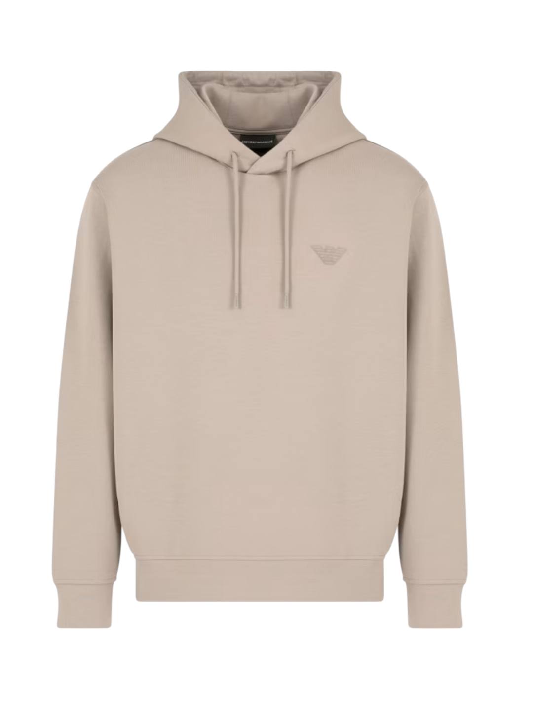 Felpa uomo Emporio Armani con cappuccio e logo piccolo –