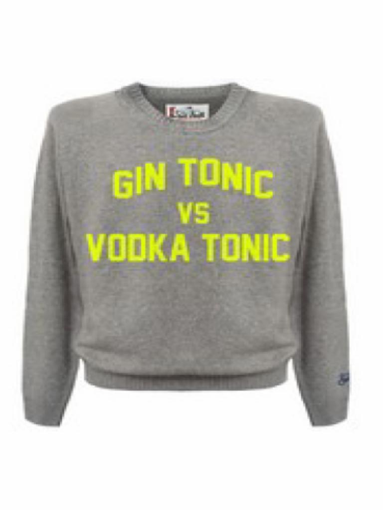 Maglione uomo cachemire MC2 Saint Barth Gin tonic vs Vodka tonic