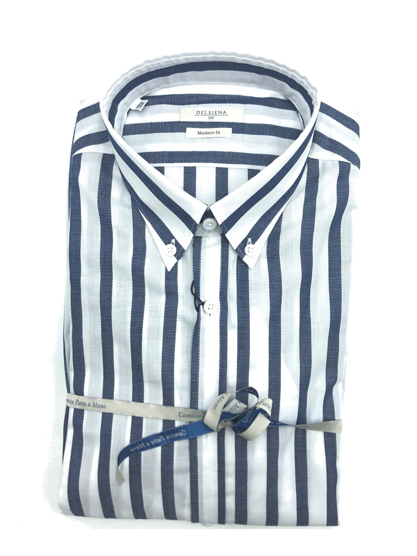 Camicia uomo sartoriale Del Siena cotone a righe