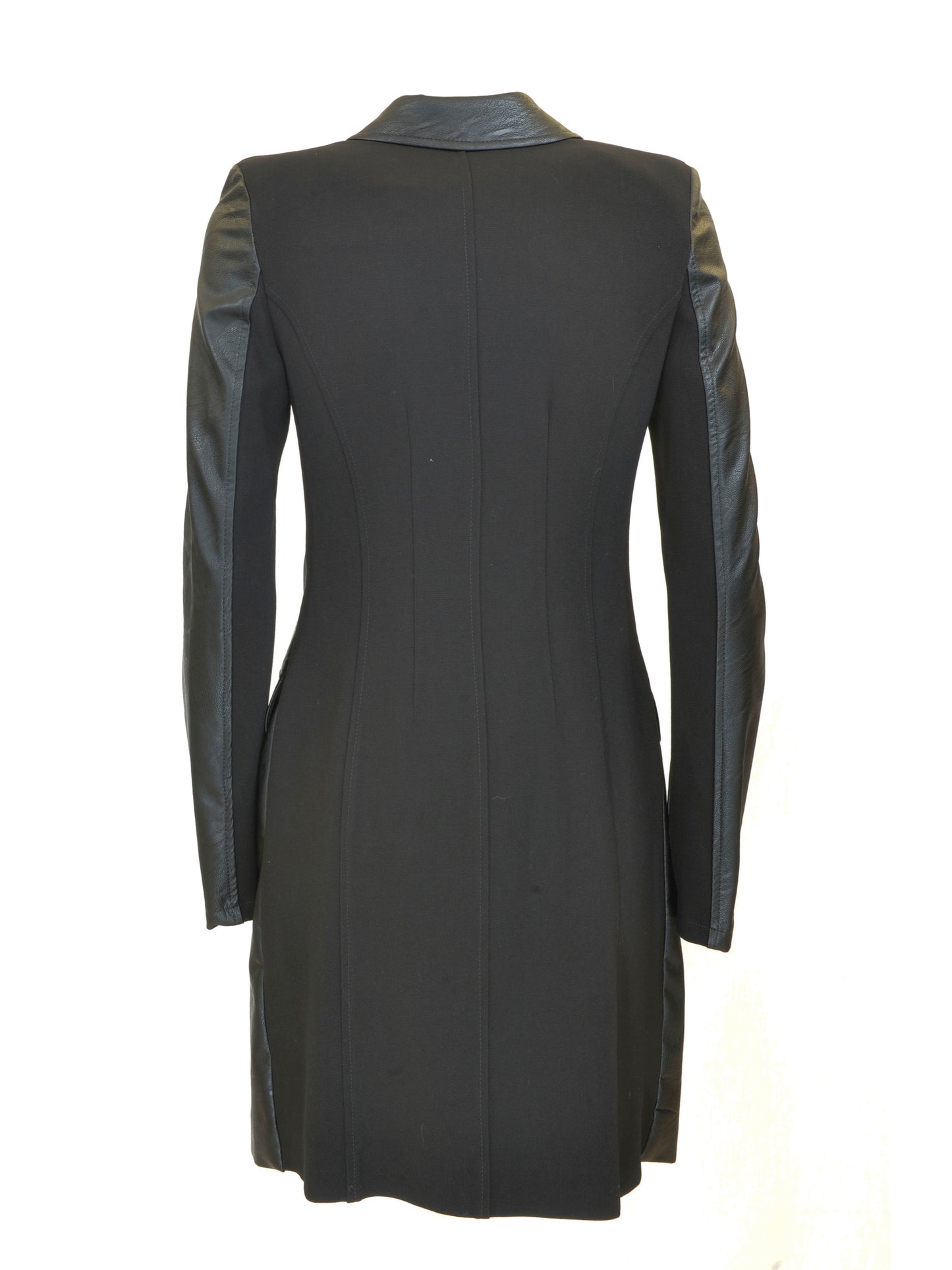 Abito rob manteau Cristina Effe in pelle e tessuto