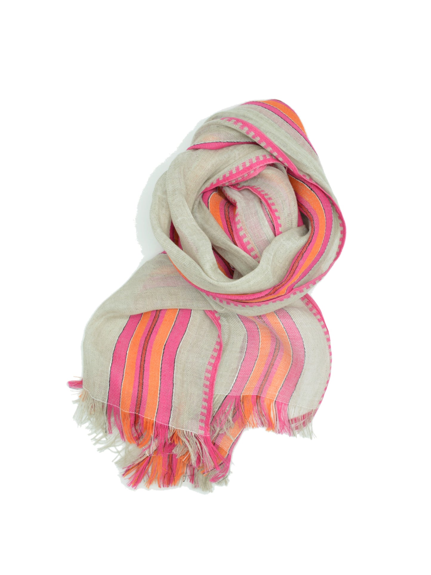 Sciarpa Weekend MaxMara in lino a righe