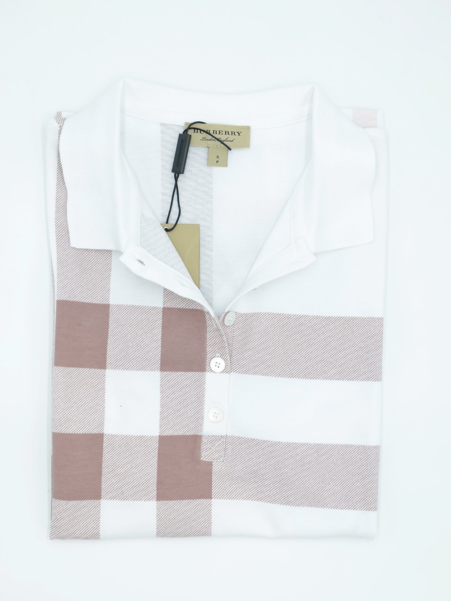T'shirt polo donna Burberry in piquet