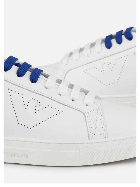 Sneakers Emporio Armani in pelle e lacci bicolor