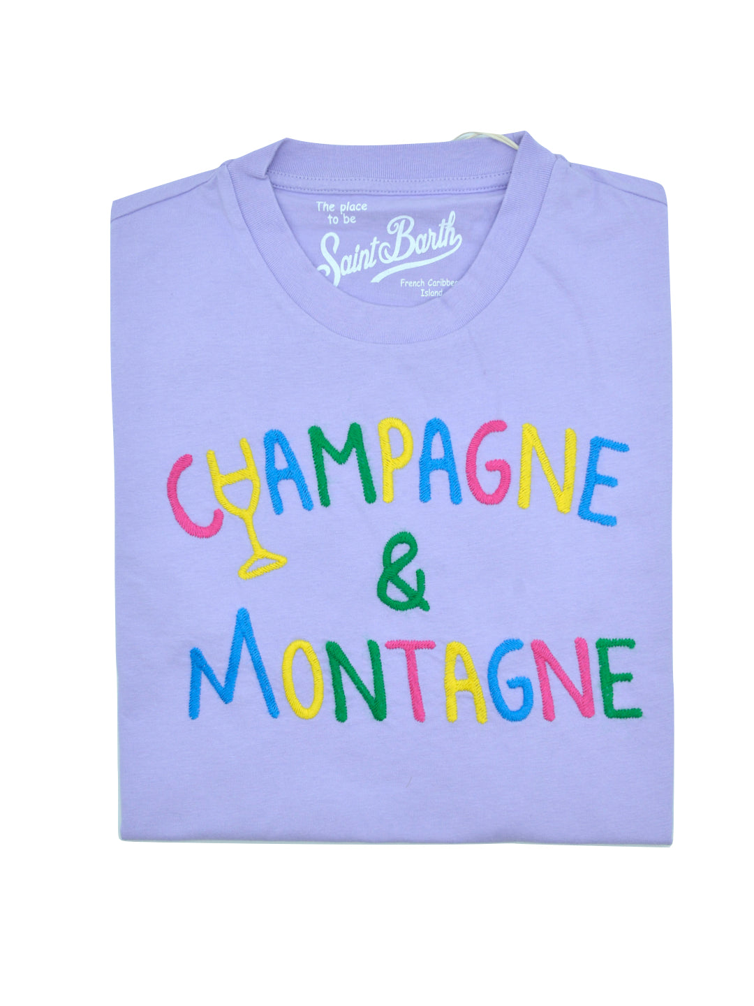 T-shirt donna manica corta MC2 Saint Barth Champagne & Montagne vari colori