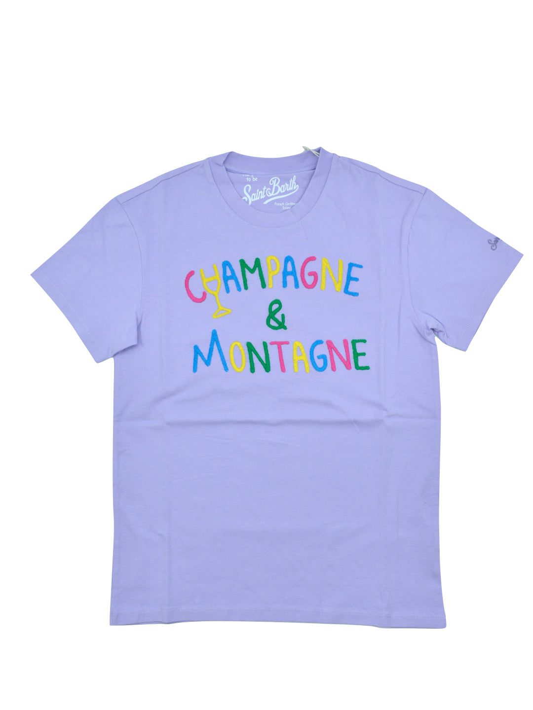 T'shirt donna manica corta MC2 Saint Barth Champagne & Montagne vari colori