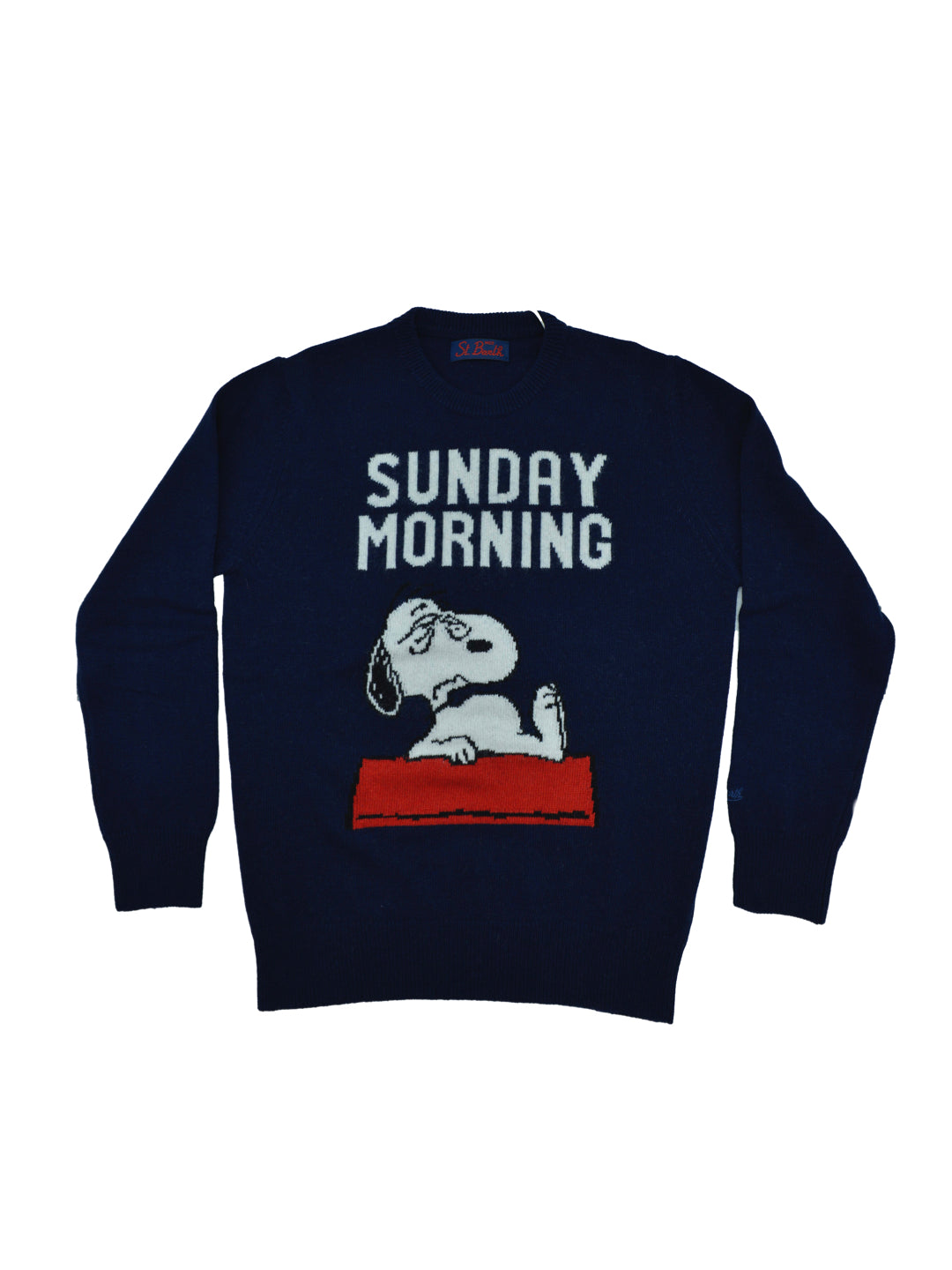 Maglione uomo cachemire MC2 Saint Barth Snoopy Sunday Morning